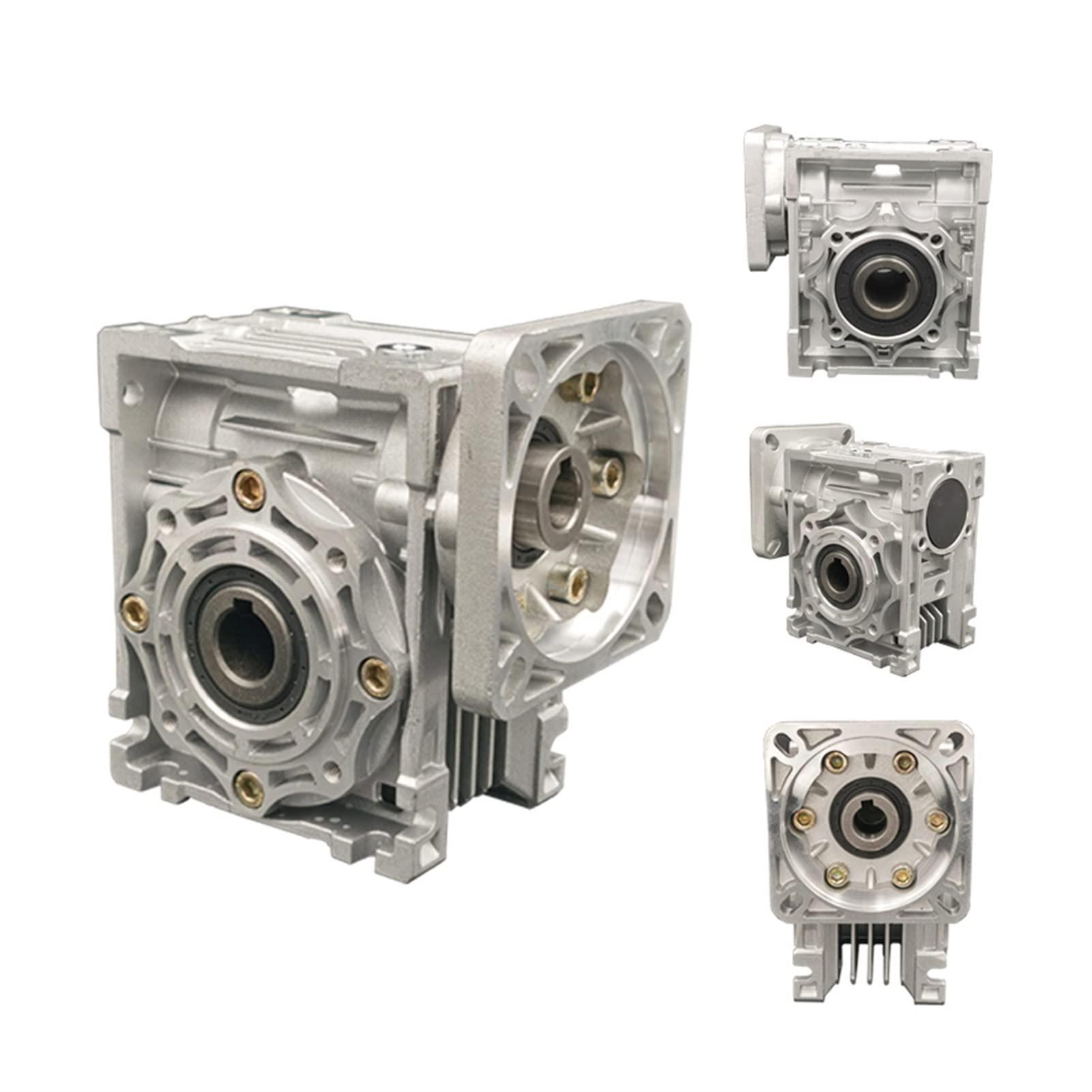 Worm Mechanical NMRV040 Nema34 Worm Gearbox, 5:1/10:1/15:1/20:1/50
